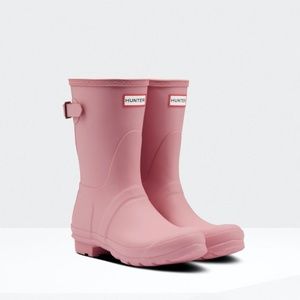 Hunter Original Short Pink Rain Boots